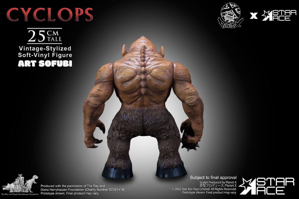 Ray Harryhausen Soft Vinyl Statue Cyclops (Vintage-Style) 25 cm