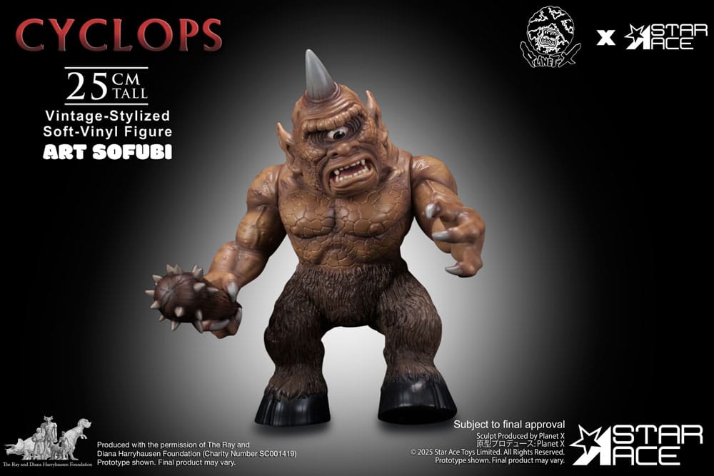 Ray Harryhausen Soft Vinyl Statue Cyclops (Vintage-Style) 25 cm