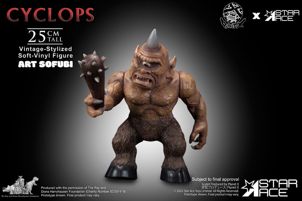 Ray Harryhausen Soft Vinyl Statue Cyclops (Vintage-Style) 25 cm