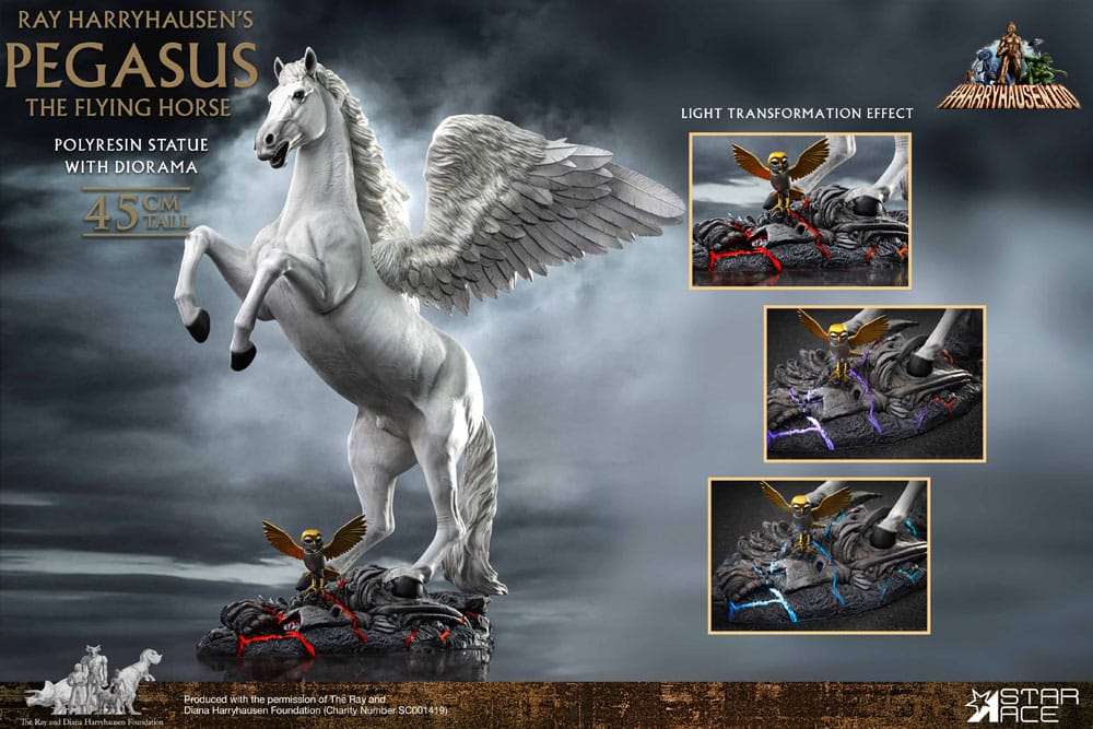 Ray Harryhausen Statue Pegasus: The Flying Horse 2.0 Deluxe Version 45 cm