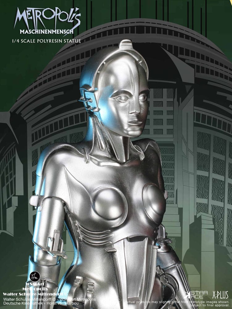 Metropolis Statue 1/4 Maschinenmensch Silver 40 cm