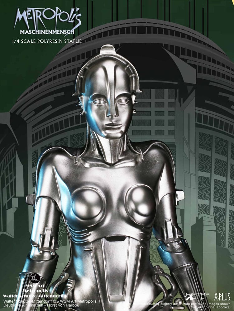 Metropolis Statue 1/4 Maschinenmensch Silver 40 cm