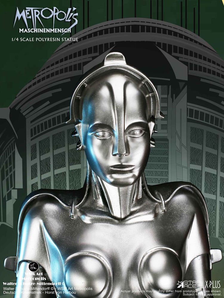 Metropolis Statue 1/4 Maschinenmensch Silver 40 cm