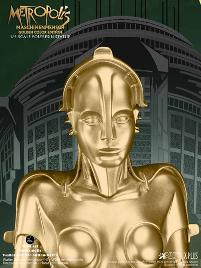 Metropolis Statue 1/4 Maschinenmensch Metallic Gold 40 cm