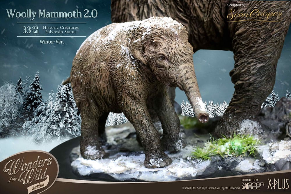 Historic Creatures The Wonder Wild Series Statue The Woolly Mammoth 2.0 22 cm