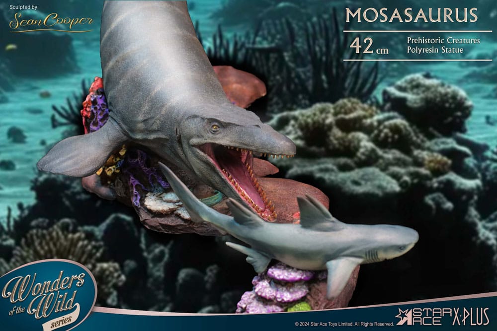 Wonders of the Wild Statue Mosasaurus (DX) 42 cm