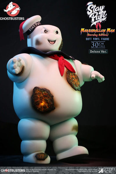 Ghostbusters Soft Vinyl Statue Stay Puft Marshmallow Man Burnign Edition Deluxe Version 30 cm