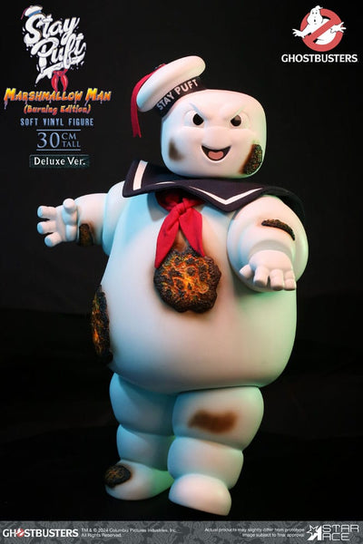 Ghostbusters Soft Vinyl Statue Stay Puft Marshmallow Man Burnign Edition Deluxe Version 30 cm