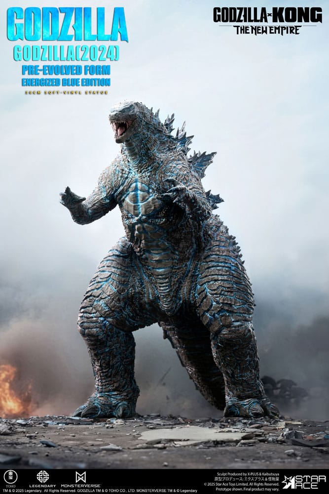 Godzilla vs. Kong: The New Empire Soft Vinyl Statue Godzilla (2024) Evolved Blue Edition 28 cm