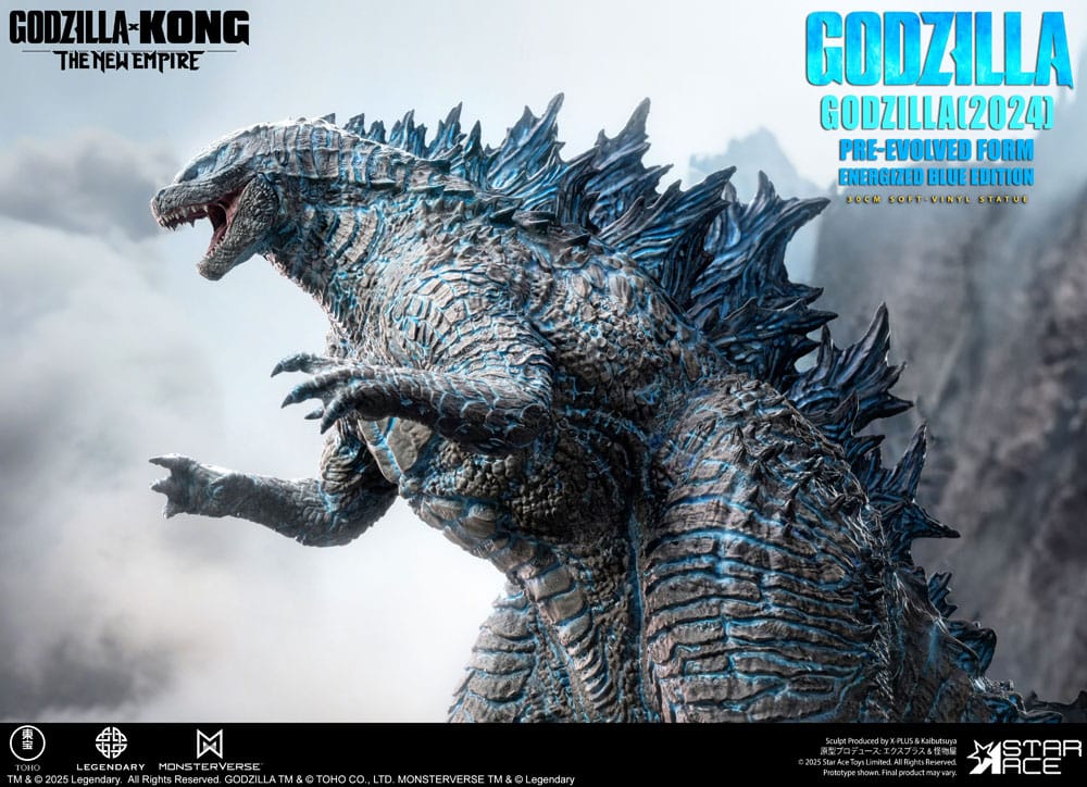 Godzilla vs. Kong: The New Empire Soft Vinyl Statue Godzilla (2024) Evolved Blue Edition 28 cm
