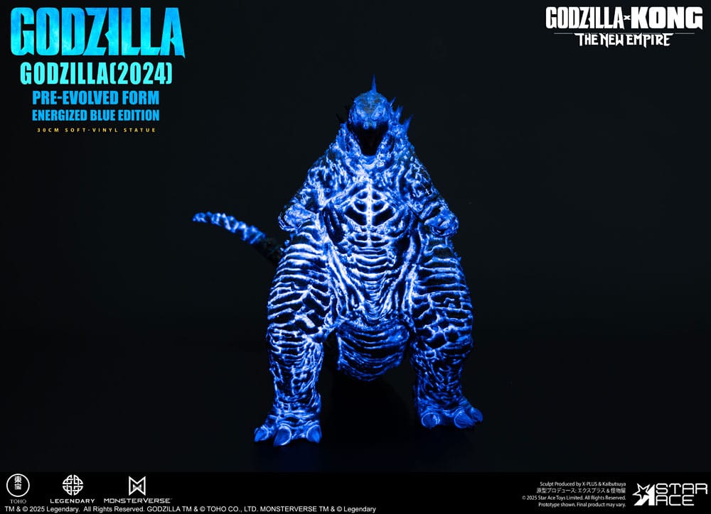 Godzilla vs. Kong: The New Empire Soft Vinyl Statue Godzilla (2024) Evolved Blue Edition 28 cm