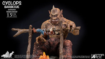 Ray Harryhausen Diorama 1/8 Cyclops Barbecue Scene 17 cm