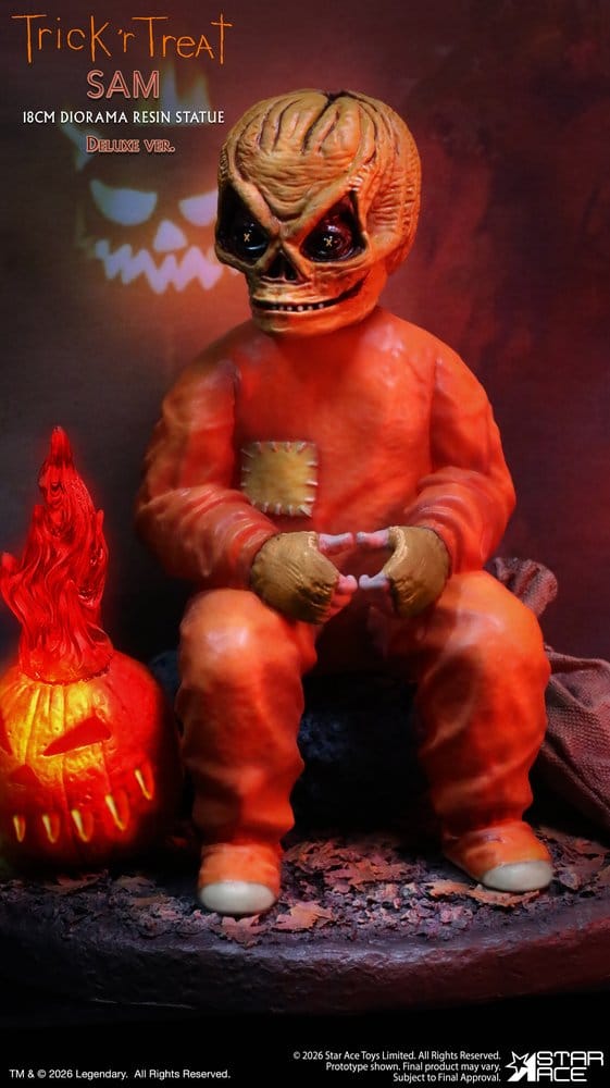Trick R Treat Diorama Resin Statue Sam DX 18 cm