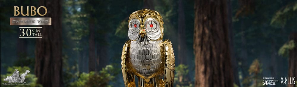 Bubo the Mechanical Owl Soft Vinyl Statue Ray Harryhausen's Bubo Chrome Ver. 30 cm