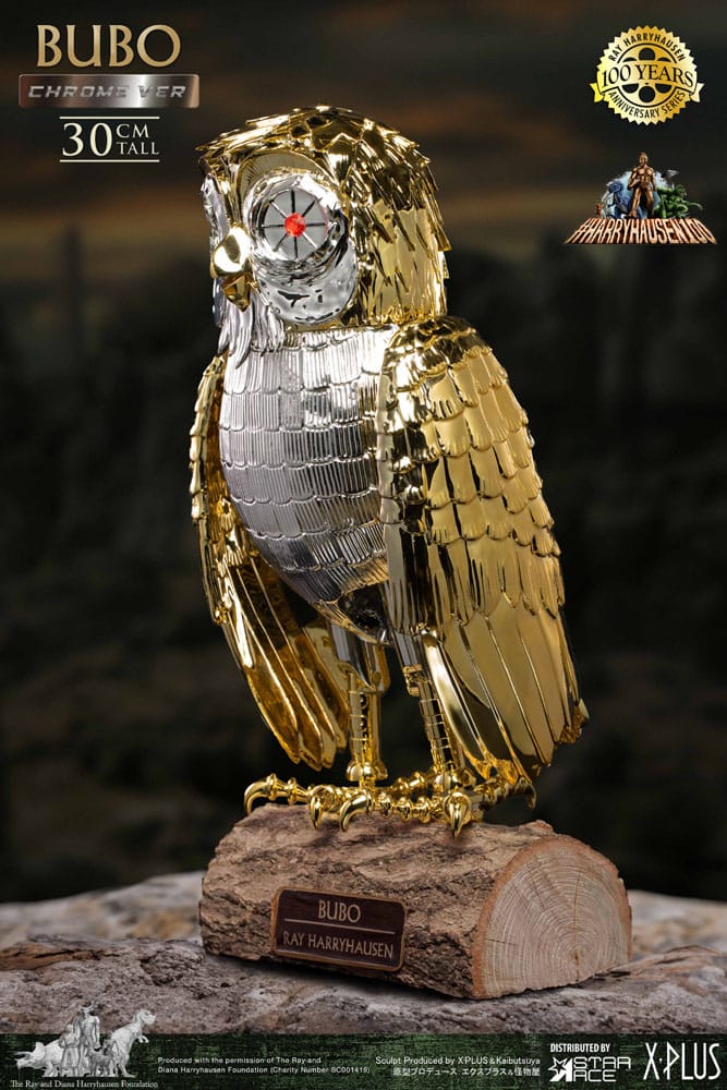 Bubo the Mechanical Owl Soft Vinyl Statue Ray Harryhausen's Bubo Chrome Ver. 30 cm