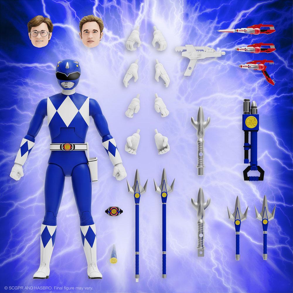 Mighty Morphin Power Rangers Ultimates Action Figure Blue Ranger 18 cm