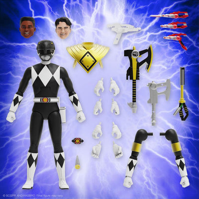 Mighty Morphin Power Rangers Ultimates Action Figure Black Ranger 18 cm