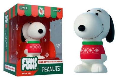 Vintage Peanuts Fun! Fun! Mini Figure Wave 03 Holiday Snoopy (Snowflake Sweater)