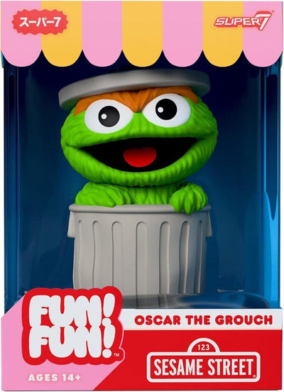 Sesame Street Fun! Fun! Soft Vinyl Figur Wave 01 - Oscar the Grouch 18 cm