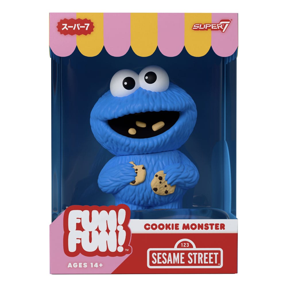 Sesame Street FUN! FUN! Vinyl Action Figure Wave 02 Cookie Monster 13 cm