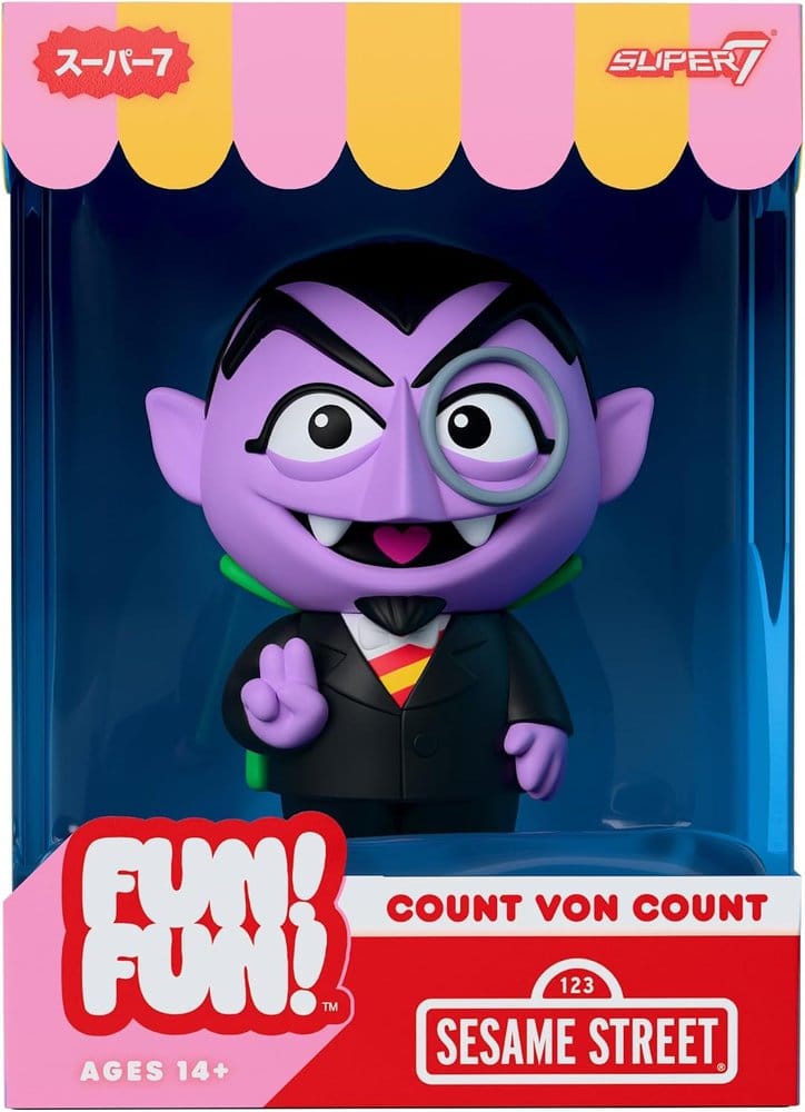 Sesame Street Fun! Fun! Vinyl Action Figure Wave 01 - Count von Count 18 cm
