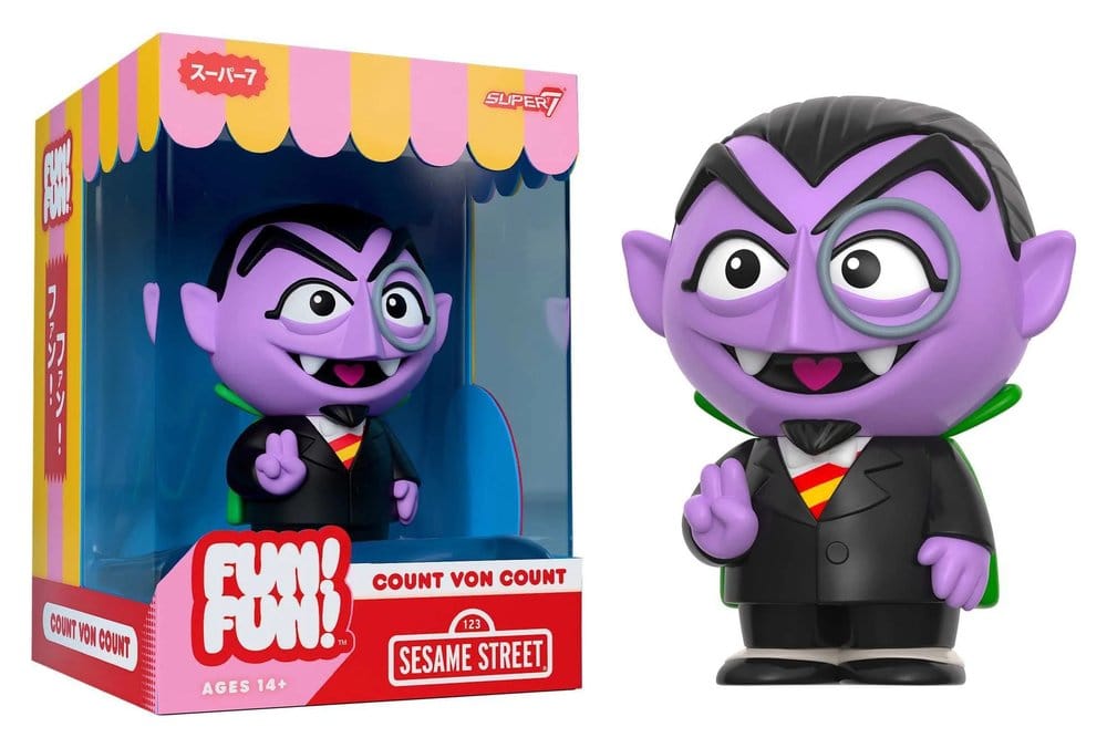 Sesame Street Fun! Fun! Vinyl Action Figure Wave 01 - Count von Count 18 cm
