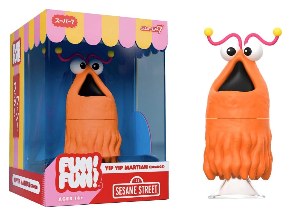 Sesame Street Fun! Fun! Vinyl Action Figure Yip Yip Martian (Orange) 18 cm