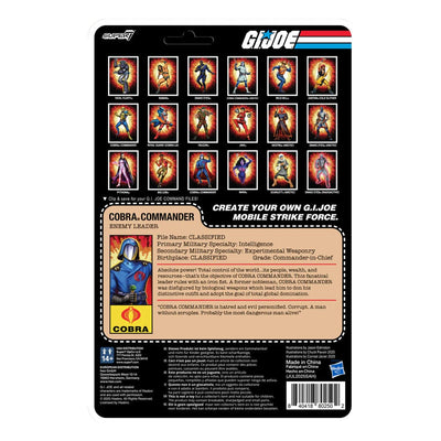 GI Joe ReAction+ Action Figure Wave 06 Cobra Commander (Movie, Black Cape) 10 cm   - Damaged packaging