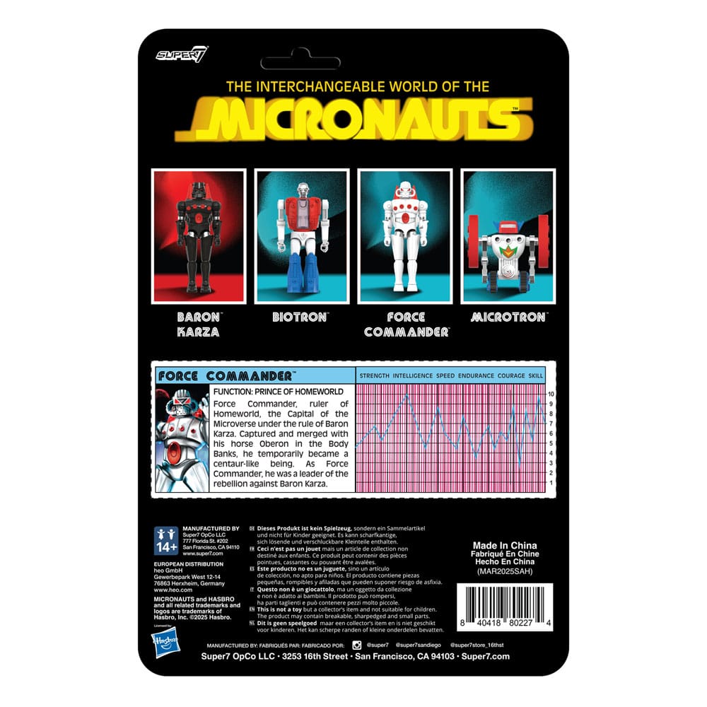 Micronauts ReAction+ Action Figure Force Commander 9 cm