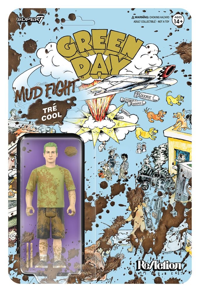 Green Day ReAction Action Figure Wave 01 Tré Cool (Mud Fight)