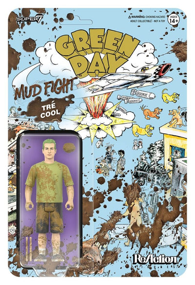 Green Day ReAction Action Figure Wave 01 Tré Cool (Mud Fight)
