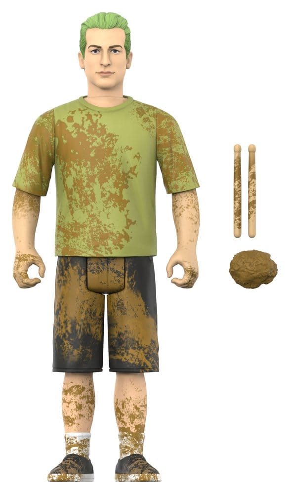 Green Day ReAction Action Figure Wave 01 Tré Cool (Mud Fight)