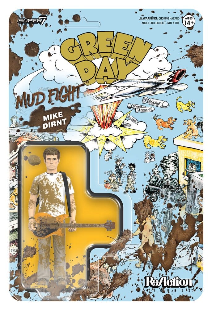 Green Day ReAction Action Figure Wave 01 Mike Dirnt (Mud Fight)