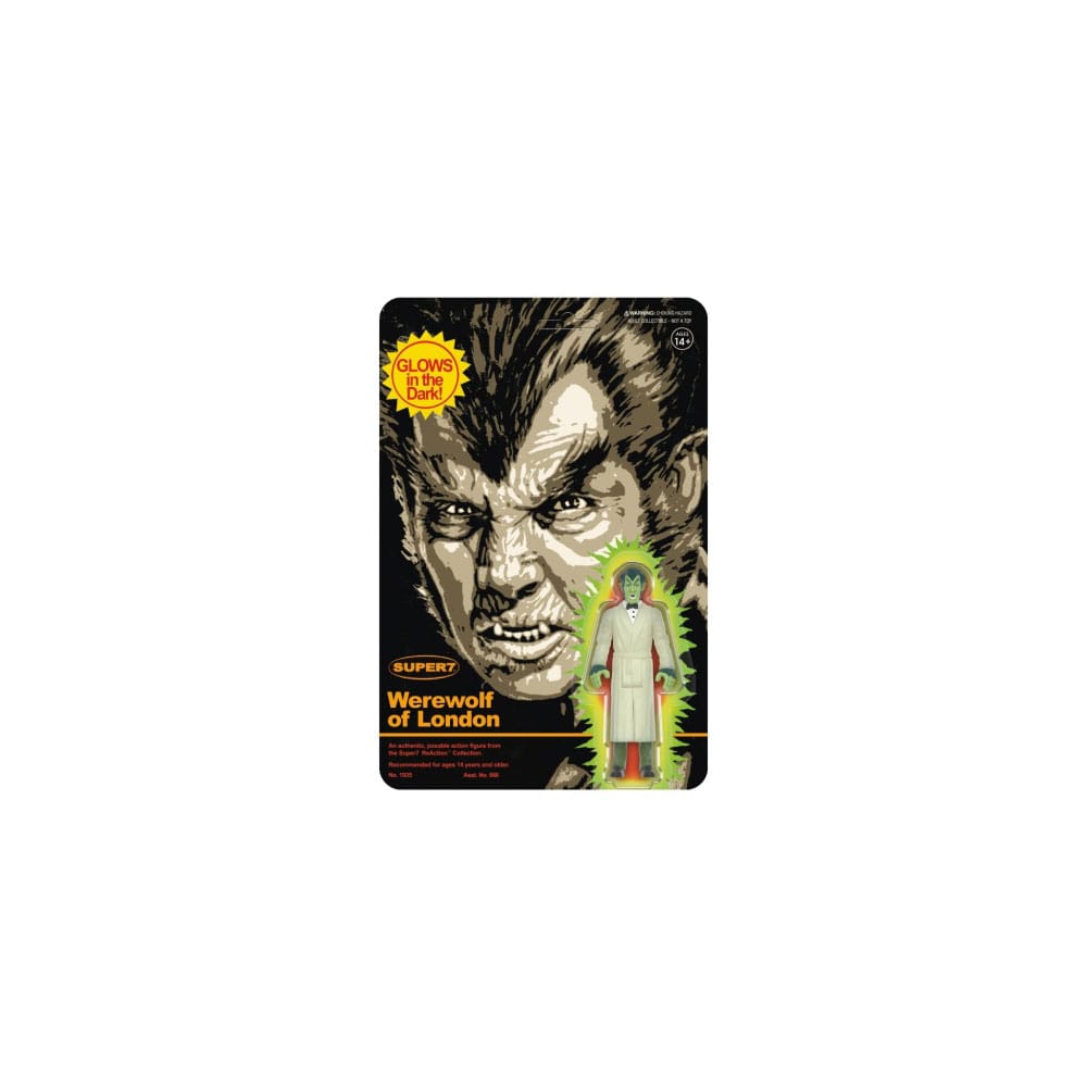 Werewolf of London ReAction Action Figure Wave 02 Werewolf of London (Monster Glow) 10 cm