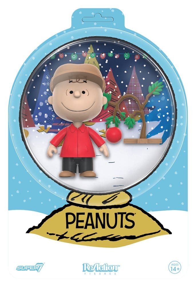 Peanuts ReAction Action Figure Charlie Brown and Sad Tree (Snow Globe Card Back)
