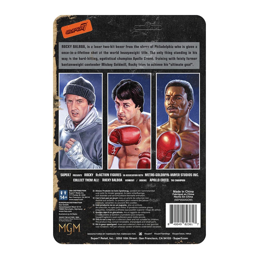 Rocky  ReAction Action Figure Apollo Creed 10 cm