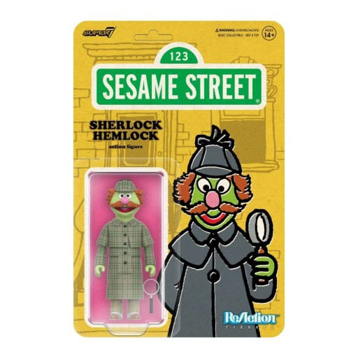 Sesame Street ReAction Action Figure Wave 03 Sherlock Hemlock 10 cm