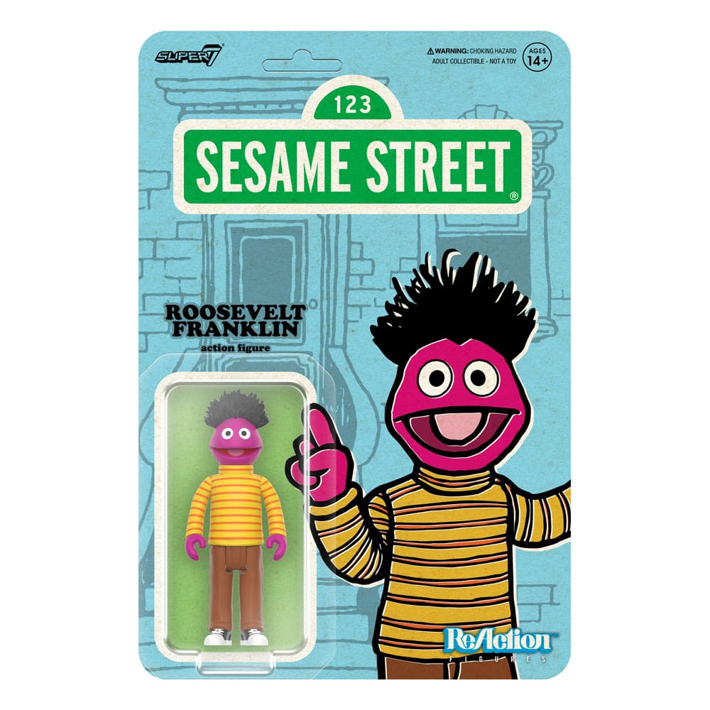 Sesame Street ReAction Action Figure Wave 04 Roosevelt Franklin 10 cm
