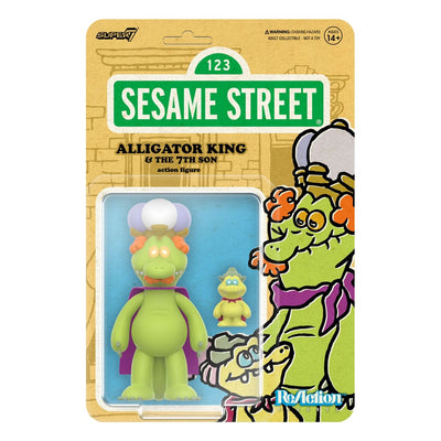 Sesame Street ReAction Action Figure Wave 04 Alligator King &amp; 7th Son 10 cm