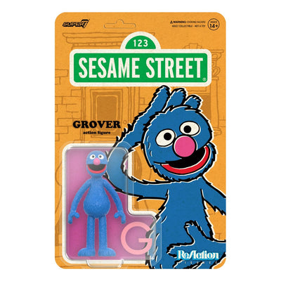 Sesame Street ReAction Action Figure Wave 05 Grover 10 cm
