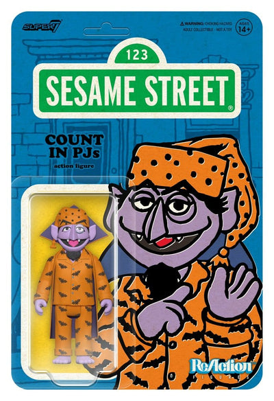 Sesame Street ReAction Action Figure Wave 06 Count Von Count (PJs) 10 cm