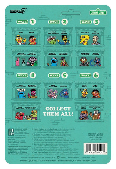 Sesame Street ReAction Action Figure Wave 06 Ernie (PJs) 10 cm