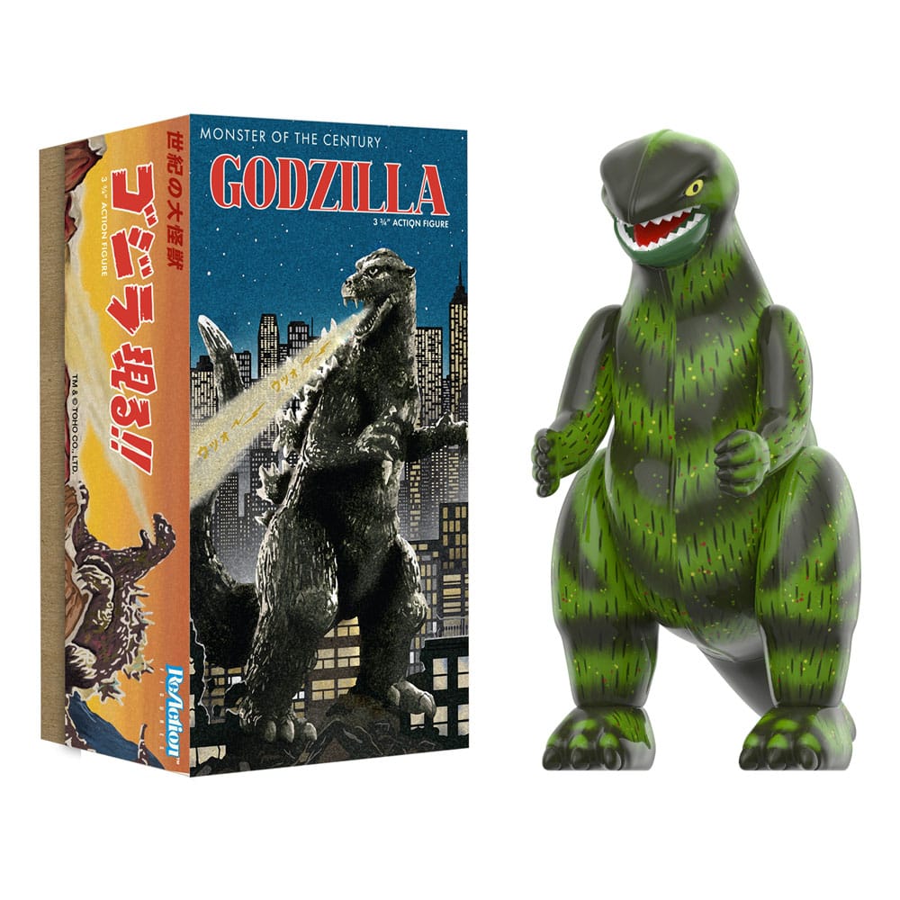 Godzilla Toho ReAction Action Figure Wave 01 (Retro Tin) Godzilla (Marusan Tin) 10 cm - Damaged packaging
