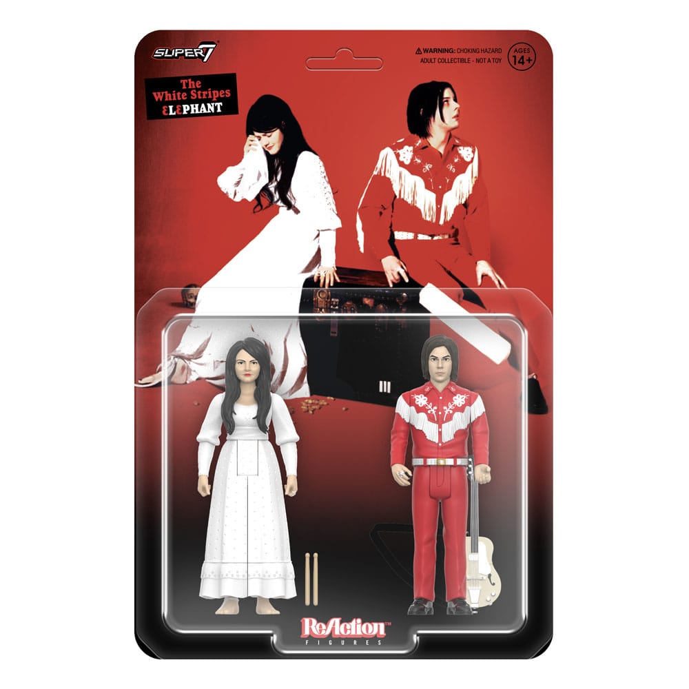 The White Stripes ReAction Action Figures 2-Pack Wave 02 The White Stripes (Elephant) 10 cm
