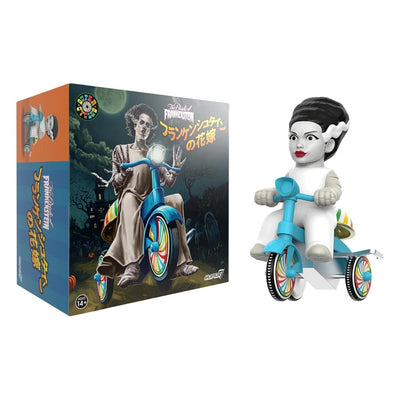 Universal Monsters Super Cycles Action Figure Bride of Frankenstein (White with Blue Trike) 13 cm