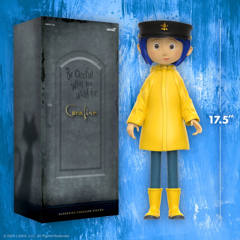 Coraline Supersize Vinyl Action Figure Coraline (Button Eyes) 40 cm