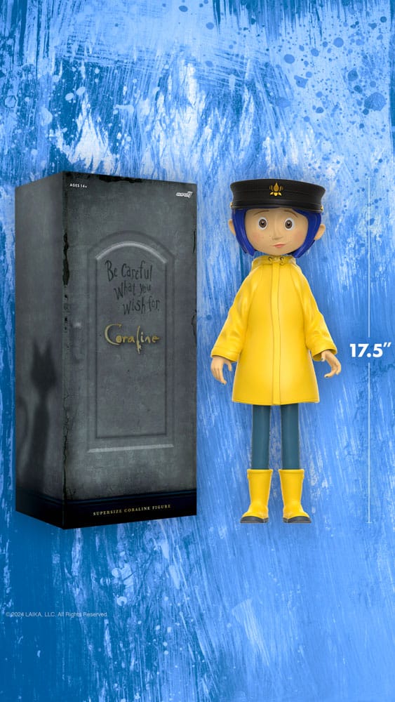 Coraline Supersize Vinyl Action Figure Coraline (Button Eyes) 40 cm