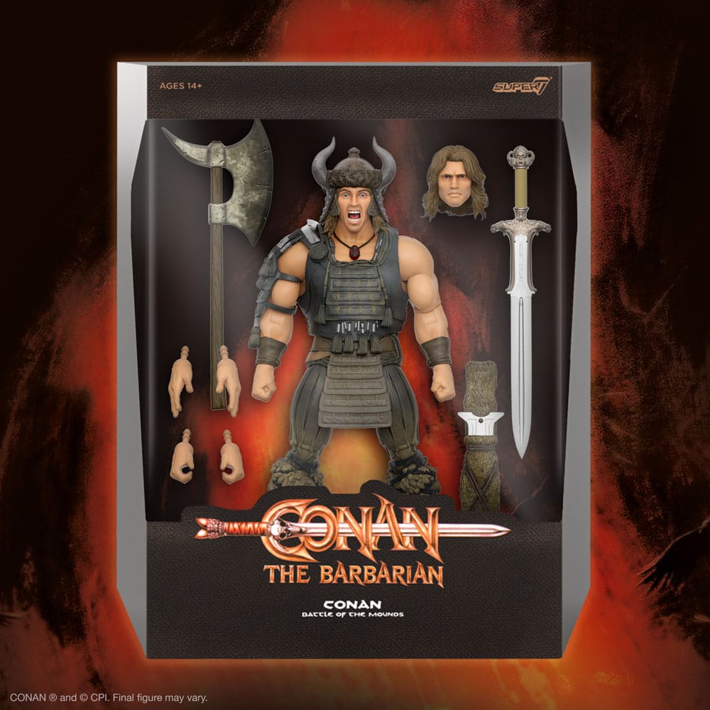 Conan the Barbarian Ultimates Action Figure Conan (Battle of the  Mounds) 18 cm