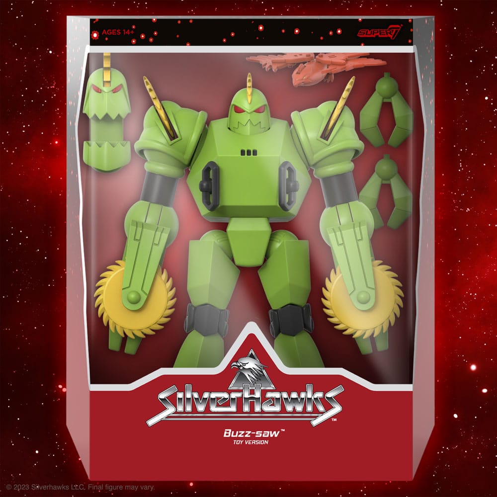 SilverHawks Ultimates Action Figure Buzz-Saw (Toy Version) 18 cm