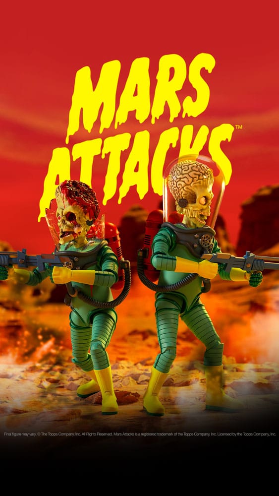 Mars Attacks Ultimates Action Figure Martian Wave 1 (Smashing the Enemy) 18 cm